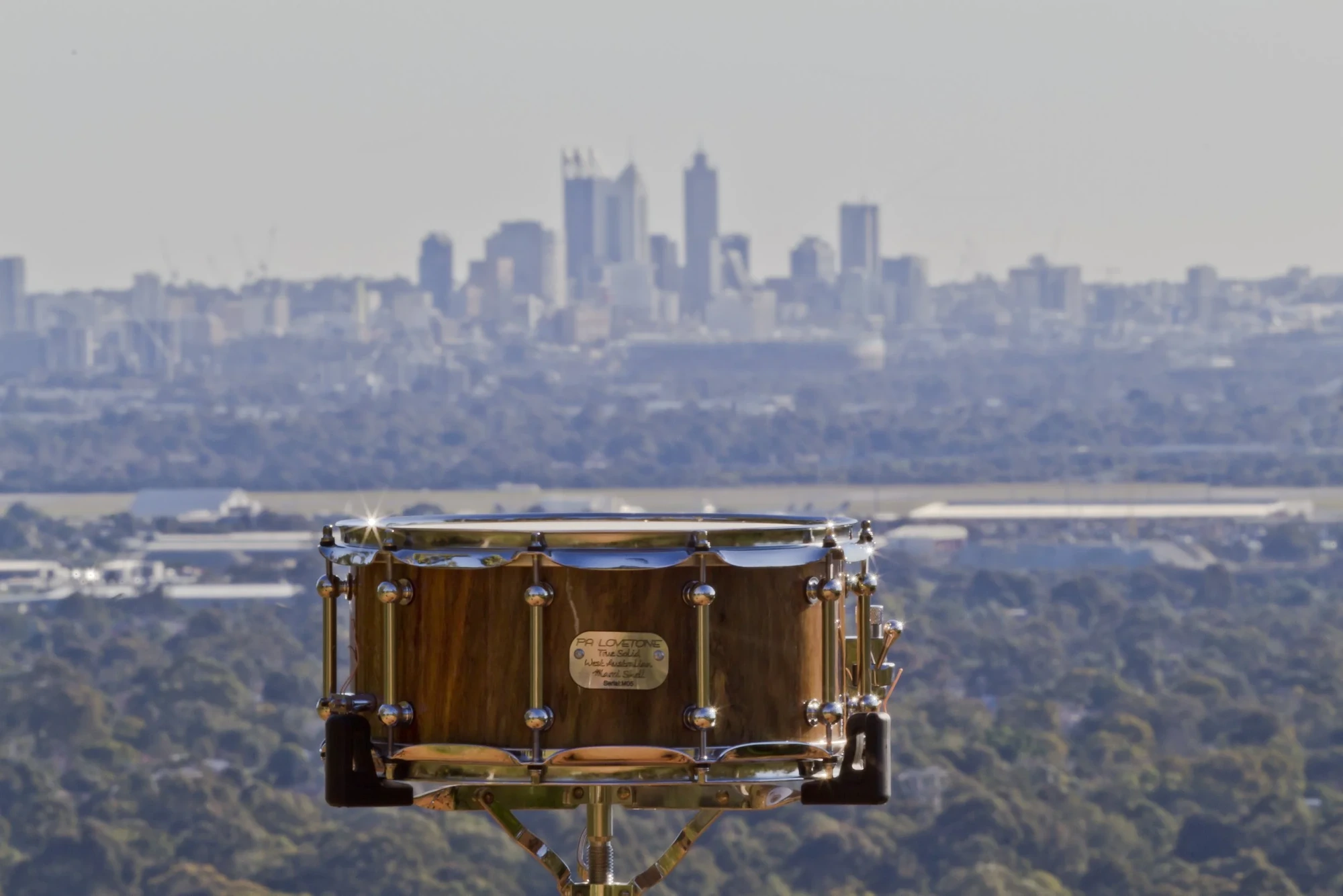 Marri snare drum, city view