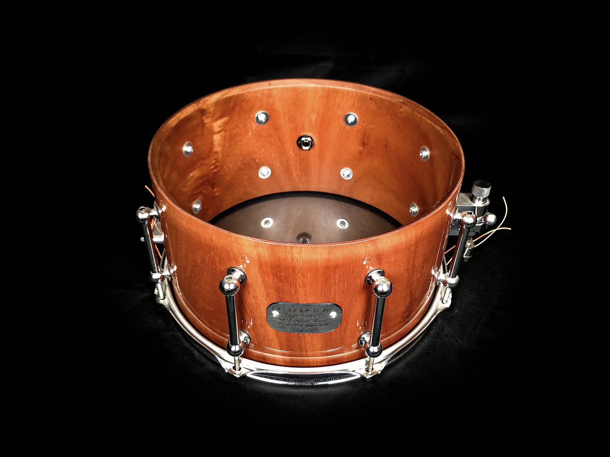 River Red Gum snare drum shell interior